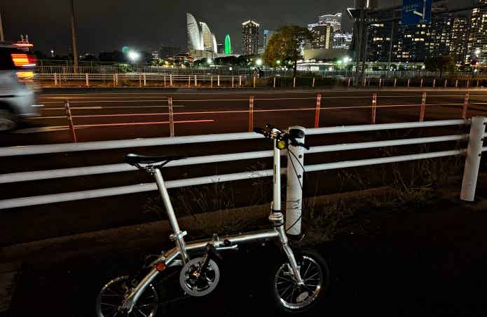 夏の横浜ナイトサイクリング