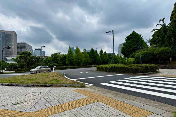 国会議事堂へ向かう道