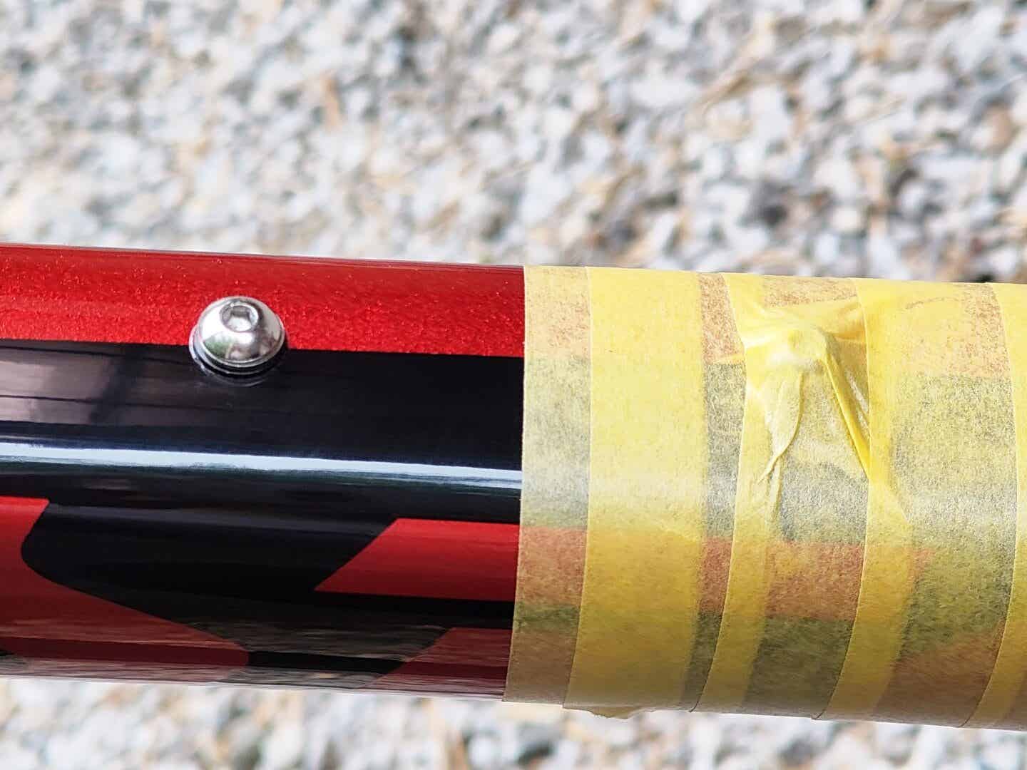 アクアシャインコート施工前のマスキング