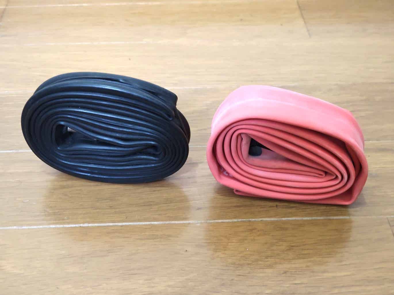 ブチルチューブとラテックスチューブ