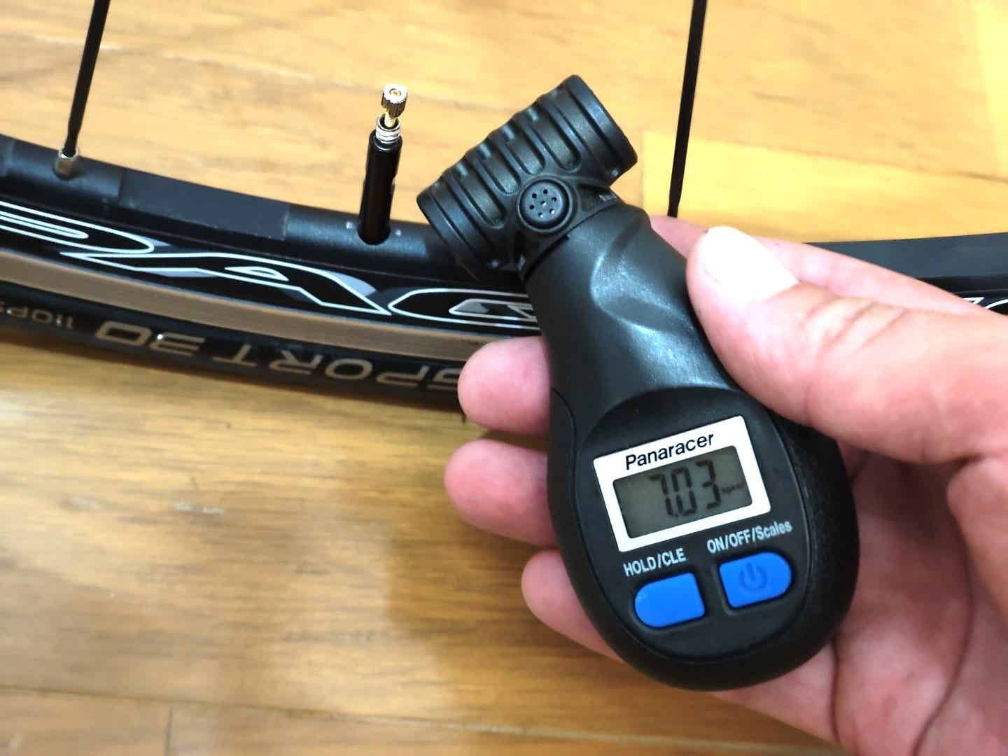 ラテックスチューブに7BARの空気を入れたところ