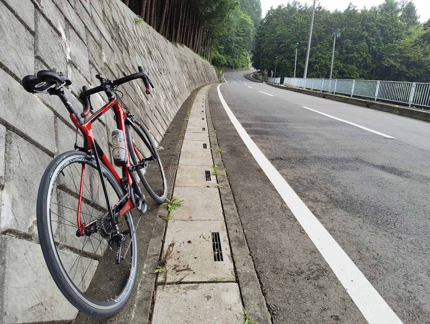 ラテックスチューブでのロードバイクのテスト