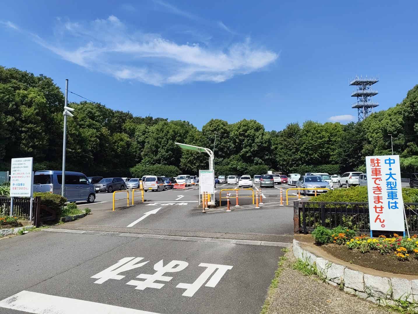 所沢航空記念公園の東駐車場
