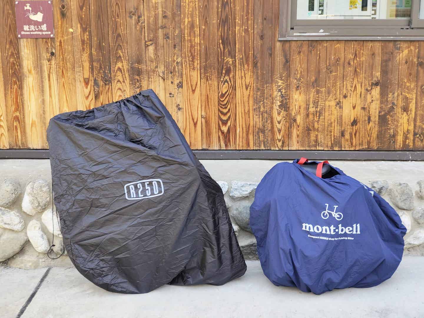 ロードバイクとTR-F16の輪行サイズの比較