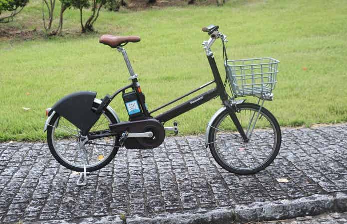 レンタサイクルを横から
