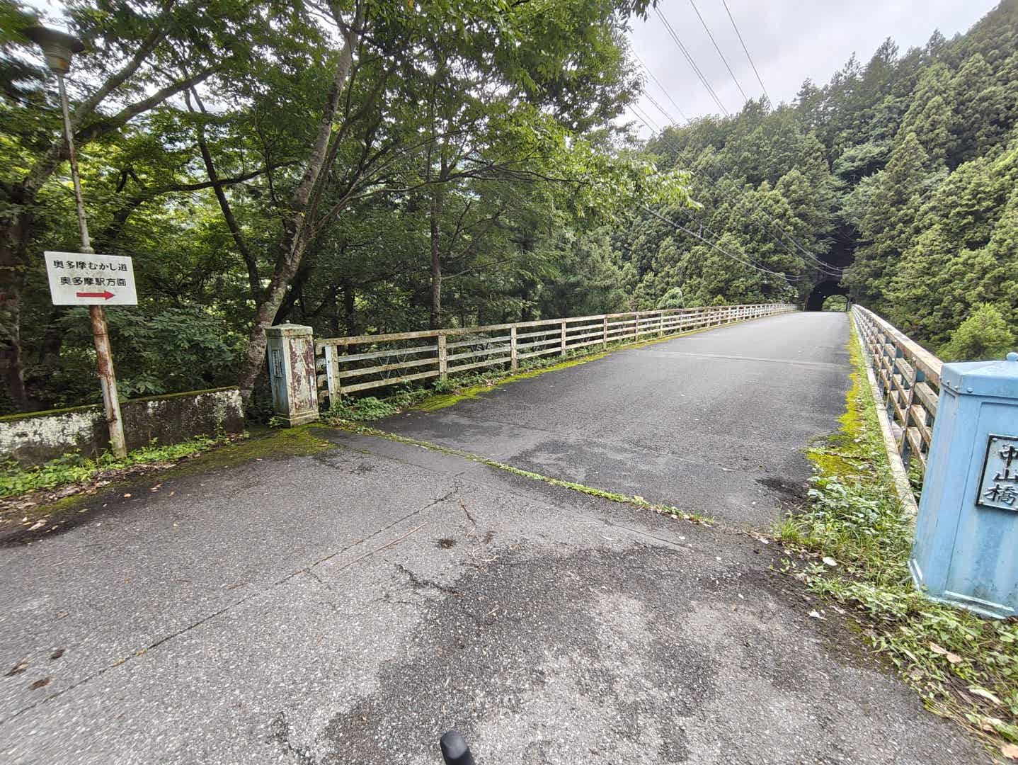 奥多摩むかし道の分かれ道