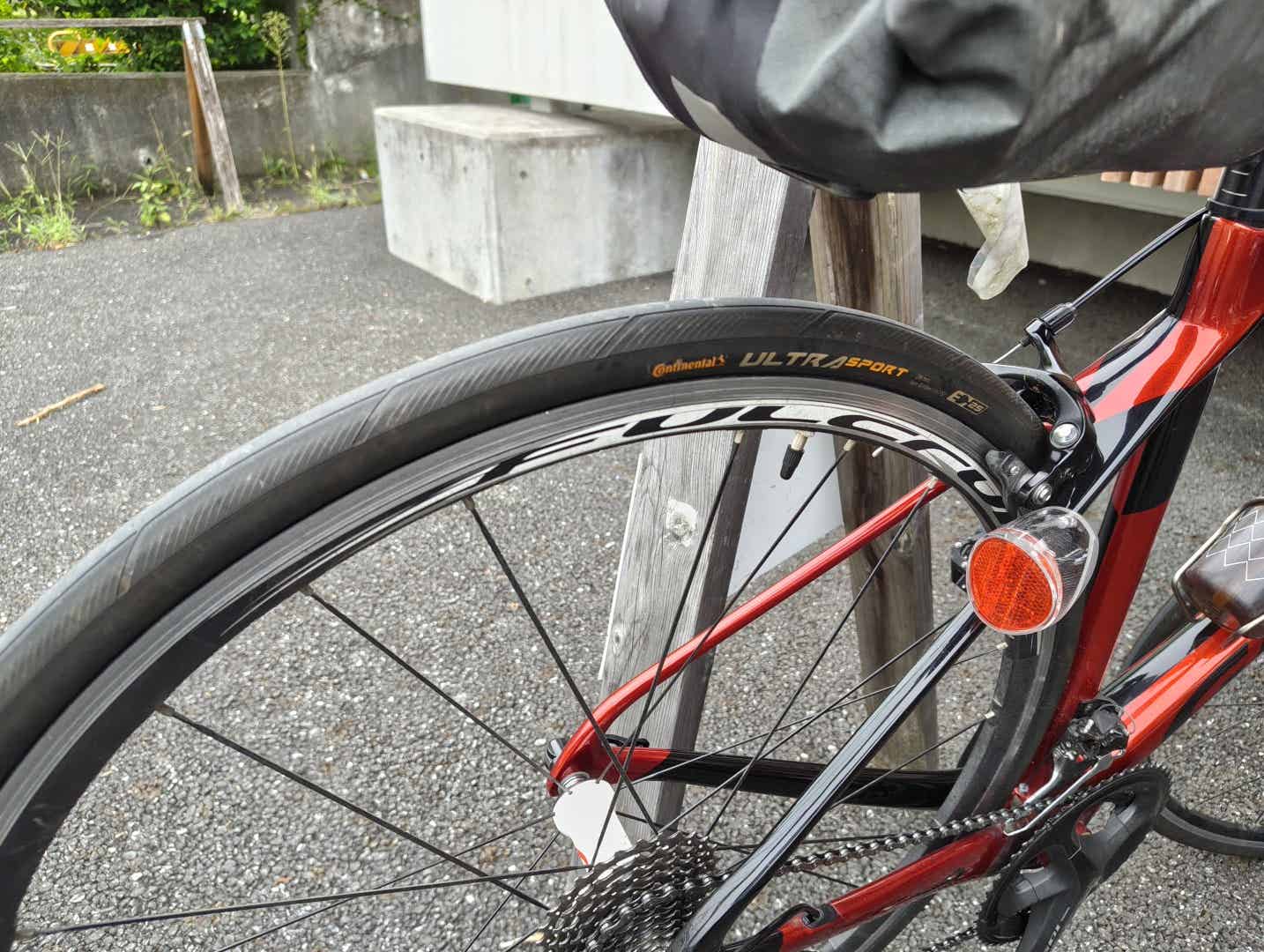 ULTRA SPORT 3を履いたロードバイク