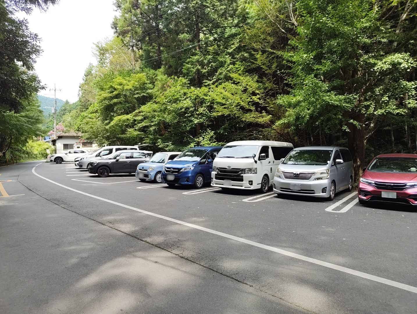 黒山三滝の駐車場