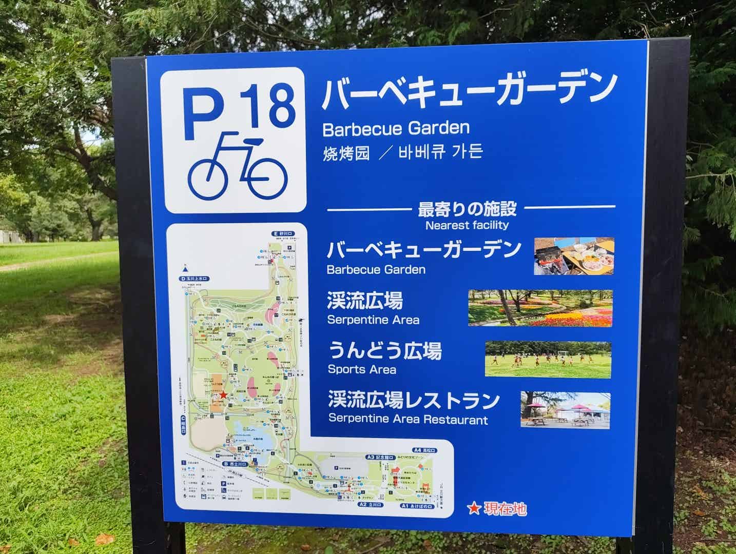 昭和記念公園のバーベキューガーデン