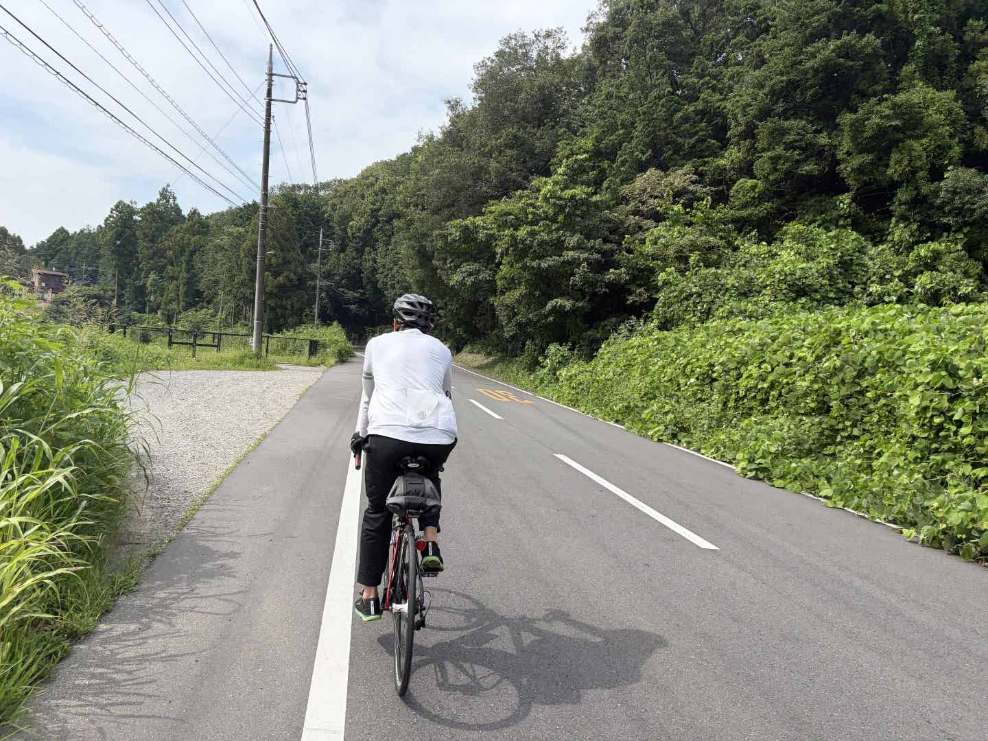 夏の暑いサイクリング