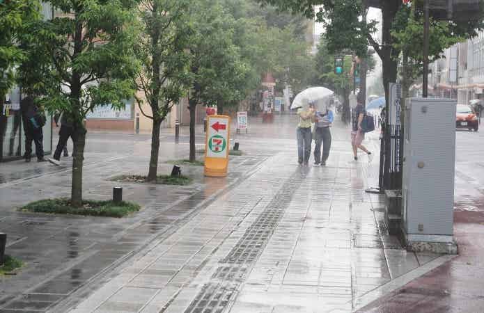 雨の道路