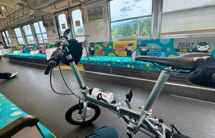 養老鉄道サイクルトレイン車内