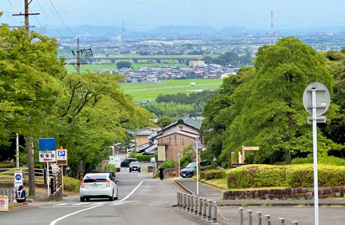 養老からの濃尾平野を臨む