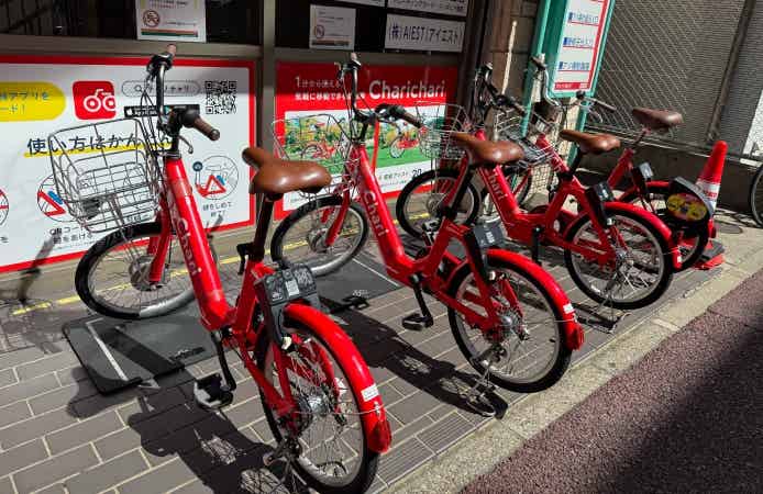 大須のチャリチャリのレンタルサイクルポート