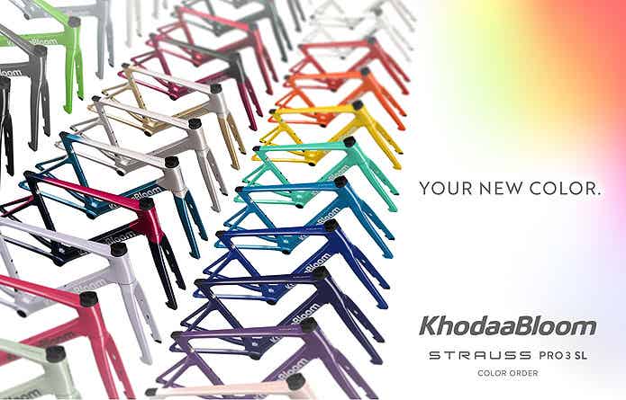 「STRAUSS PRO3 SL FrameSet（ストラウス プロ3 SL フレームセット）」のカラーオーダーサービス