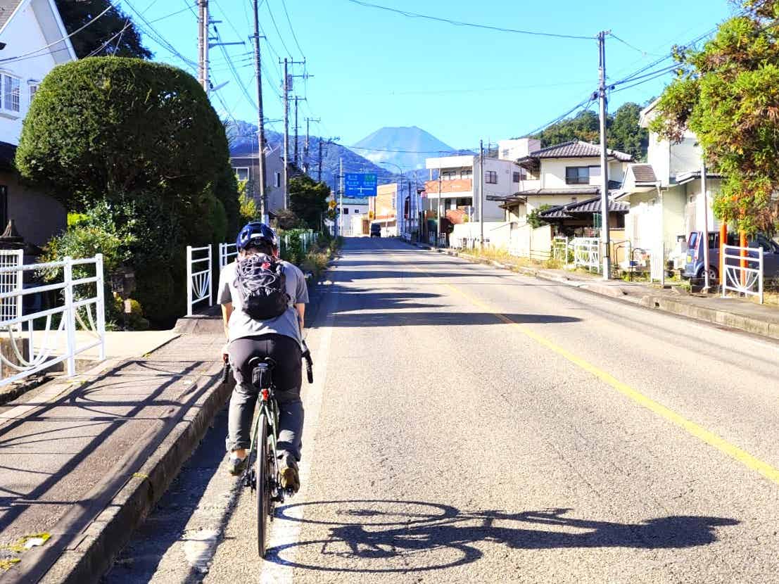 国道139号から見える富士山