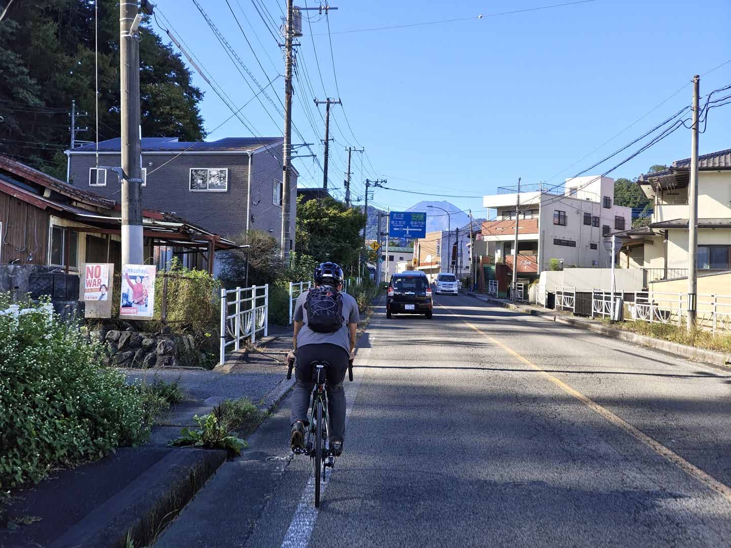 国道139号の上りを走るYさん