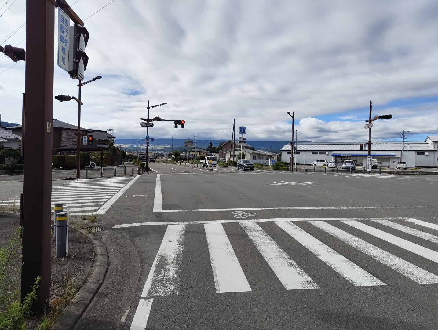 富士見バイパス北の交差点