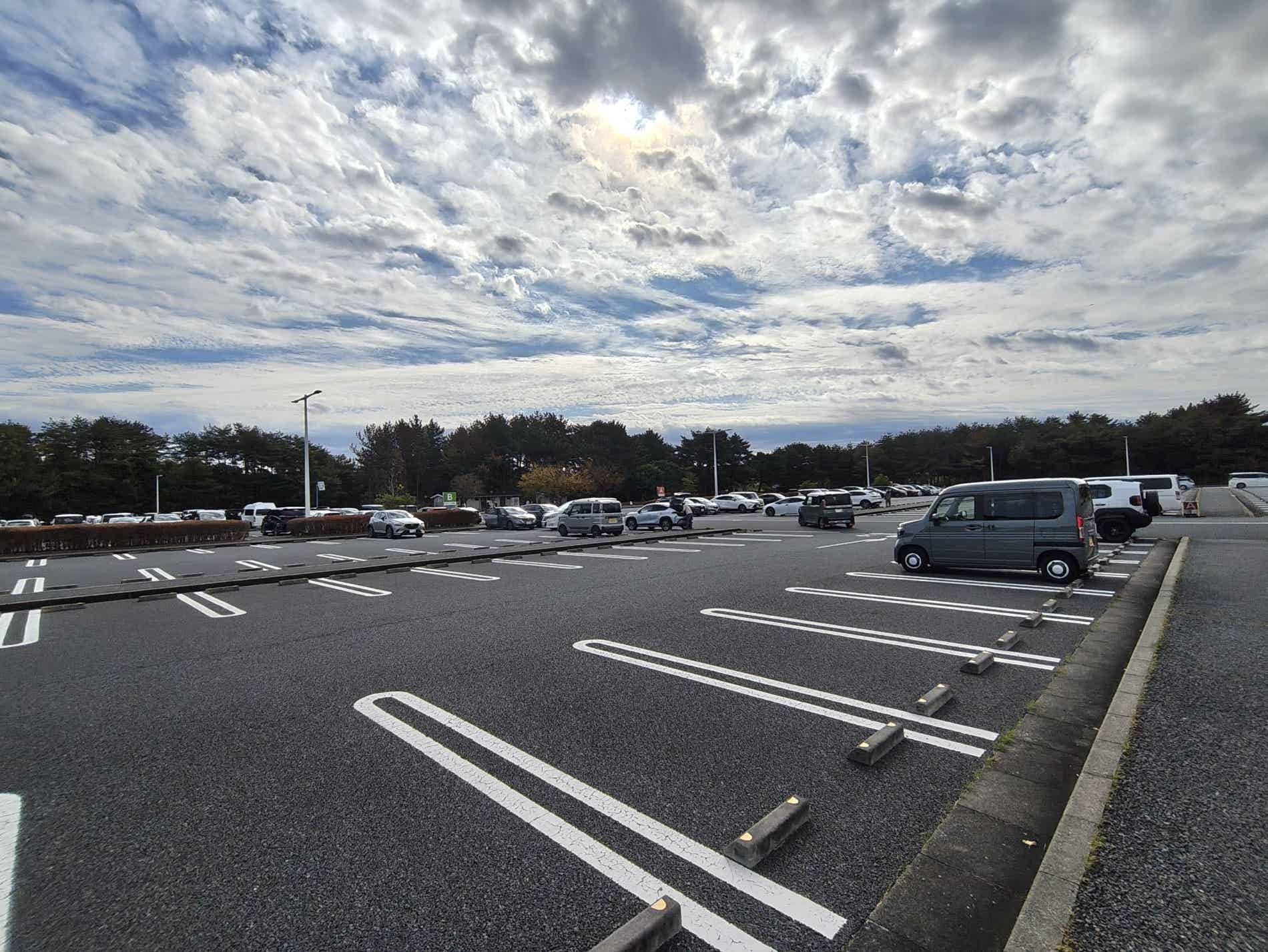 ひたち海浜公園の西駐車場