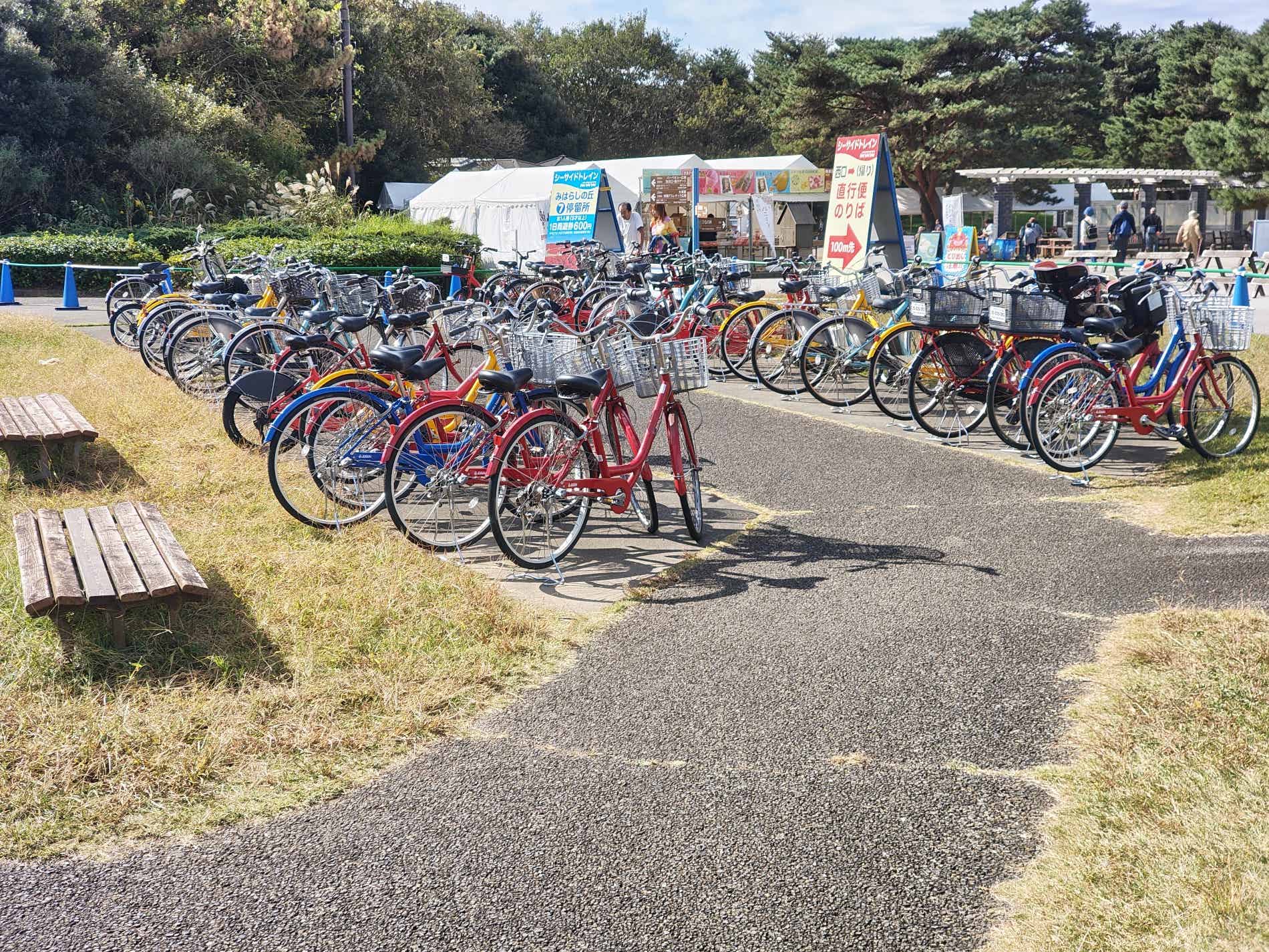 ひたち海浜公園の駐輪場