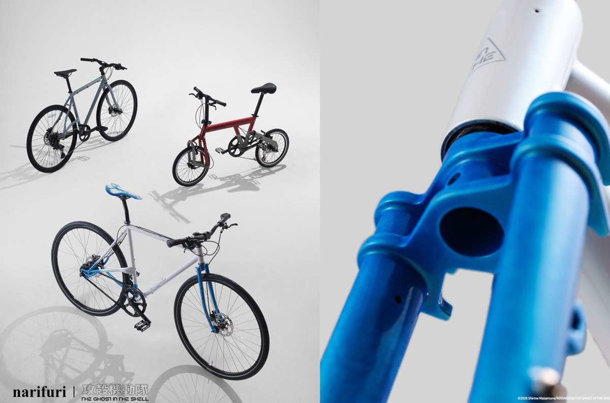 『攻殻機動隊』の世界観を自転車に。ナリフリが手がける限定コラボ3モデルが誕生