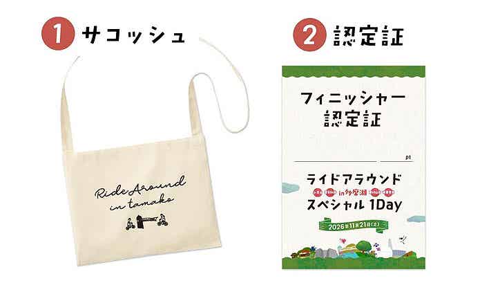 サコッシュと認定証